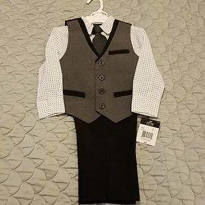 Toddler Suit and Tie, 4 Piece Set